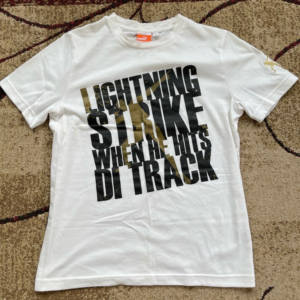 Puma Usain Bolt Official Olympic Running Shirt size Mens Small